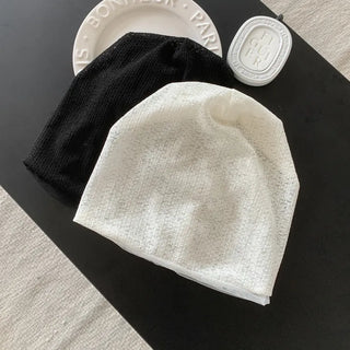 Net See-through Mesh Flower Lace Beanie Collection