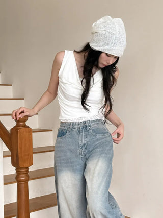 Net See-through Mesh Flower Lace Beanie Collection