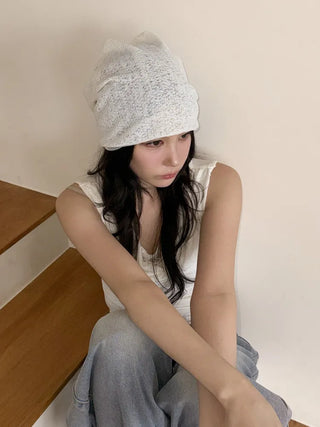 Net See-through Mesh Flower Lace Beanie Collection