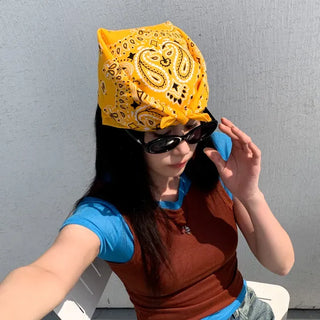 Cotton Paisley Festival Bandana Scarf