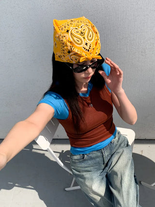 Cotton Paisley Festival Bandana Scarf