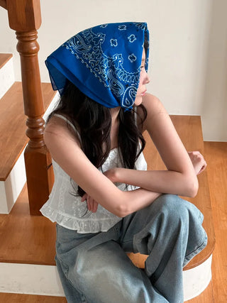 Cotton Paisley Festival Bandana Scarf