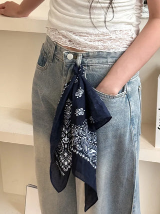 Cotton Paisley Festival Bandana Scarf