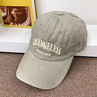 Los Angeles Vintage Lettering Ball Cap Baseball Cap