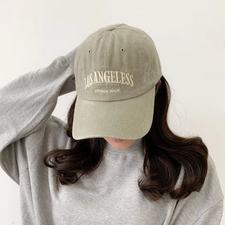 Los Angeles Vintage Lettering Ball Cap Baseball Cap