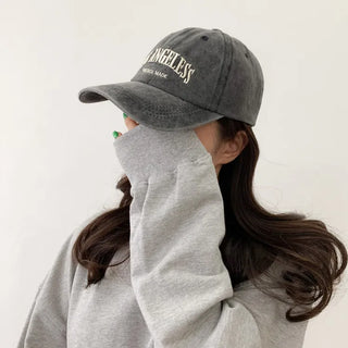 Los Angeles Vintage Lettering Ball Cap Baseball Cap