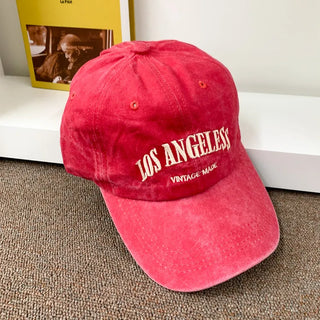 Los Angeles Vintage Lettering Ball Cap Baseball Cap