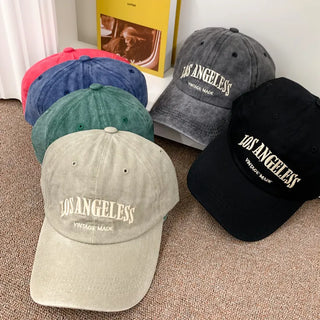 Los Angeles Vintage Lettering Ball Cap Baseball Cap