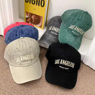 Los Angeles Vintage Lettering Ball Cap Baseball Cap