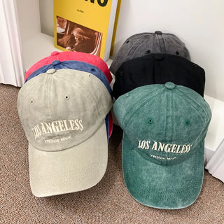 Los Angeles Vintage Lettering Ball Cap Baseball Cap