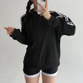 Backless Piece High-Waisted Zip-Up Rash Guard Swimsuit