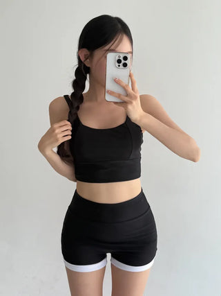 Backless Piece High-Waisted Zip-Up Rash Guard Swimsuit