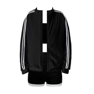 Backless Piece High-Waisted Zip-Up Rash Guard Swimsuit