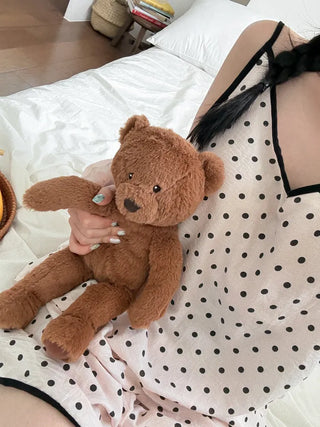 Dot Pops Summer Sleeveless Top & Shorts Two-Piece Pajama Set
