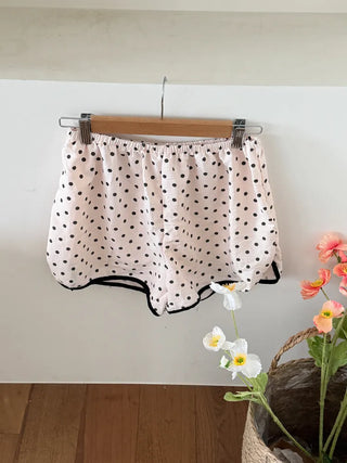 Dot Pops Summer Sleeveless Top & Shorts Two-Piece Pajama Set