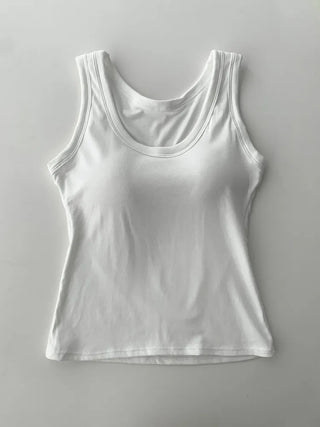 New Roni Basic Daily Plain Sleeveless Sleeveless Bra Cup Sleeveless Top