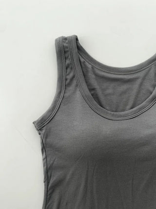 New Roni Basic Daily Plain Sleeveless Sleeveless Bra Cup Sleeveless Top