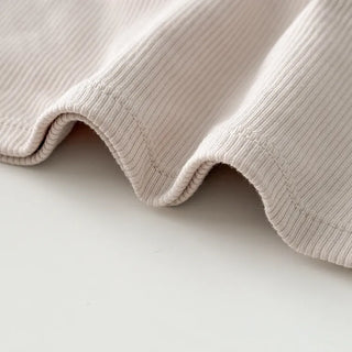 New Round Ribbed Sleeveless Cup Top Basic Daily Bra Cup Strap Sleeveless