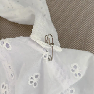 White Bunny Punched Lace Strap Belt Bag Hat 2 Types
