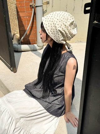 Flower String Bandana Beanie Hat