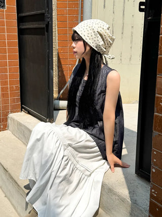 Flower String Bandana Beanie Hat