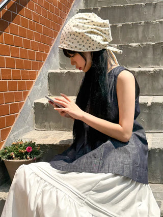 Flower String Bandana Beanie Hat