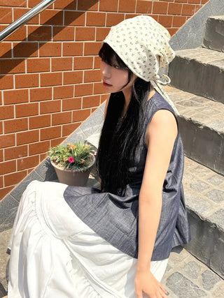 Flower String Bandana Beanie Hat