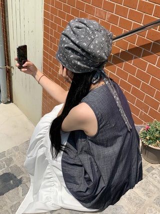 Flower String Bandana Beanie Hat
