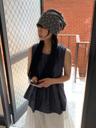 Flower String Bandana Beanie Hat