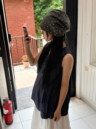 Flower String Bandana Beanie Hat