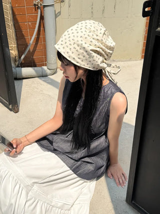 Flower String Bandana Beanie Hat