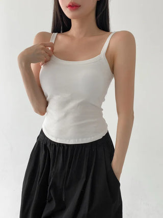 New Bold Round Sleeveless Bralette with Cups Daily Sleeveless