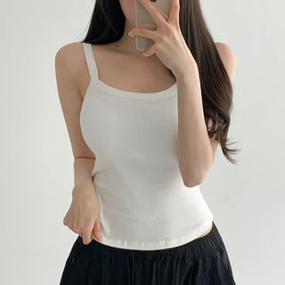 New Bold Round Sleeveless Bralette with Cups Daily Sleeveless