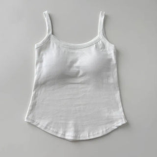 New Bold Round Sleeveless Bralette with Cups Daily Sleeveless