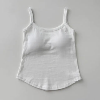 New Bold Round Sleeveless Bralette with Cups Daily Sleeveless