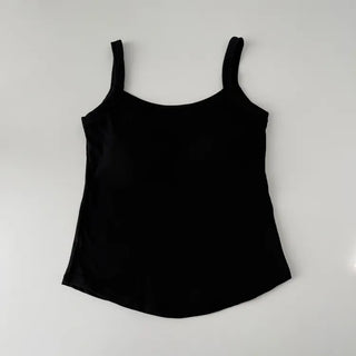 New Bold Round Sleeveless Bralette with Cups Daily Sleeveless
