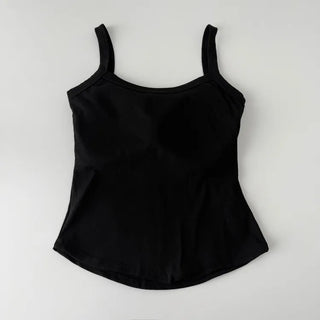 New Bold Round Sleeveless Bralette with Cups Daily Sleeveless