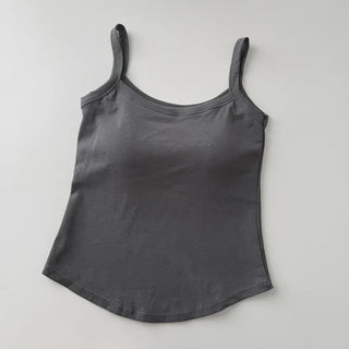 New Bold Round Sleeveless Bralette with Cups Daily Sleeveless