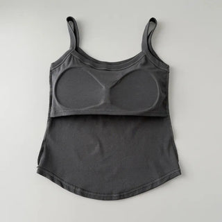 New Bold Round Sleeveless Bralette with Cups Daily Sleeveless