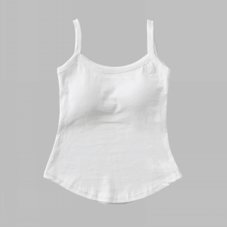 New Bold Round Sleeveless Bralette with Cups Daily Sleeveless