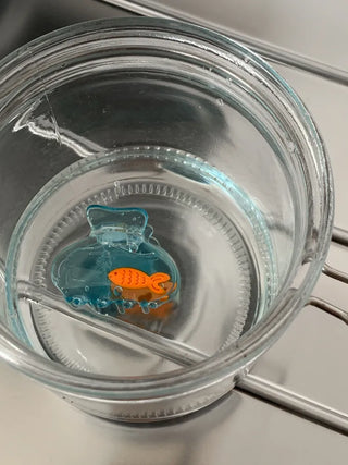 Fish Tank Mini Fish Aquarium Hair Claw Clip