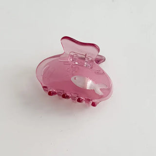 Fish Tank Mini Fish Aquarium Hair Claw Clip