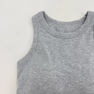 New Crop Sleeve Sleeveless Top with Cups Basic Sleeveless Top