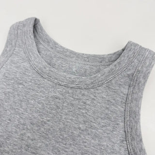 New Crop Sleeve Sleeveless Top with Cups Basic Sleeveless Top