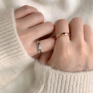 Non-tarnishing Surgical Steel Cushion Volume Couple Rings