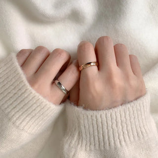 Non-tarnishing Surgical Steel Cushion Volume Couple Rings