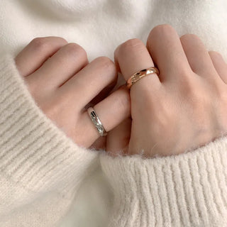 Non-tarnishing Surgical Steel Cushion Volume Couple Rings