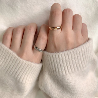 Non-tarnishing Surgical Steel Cushion Volume Couple Rings