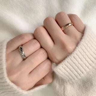 Non-tarnishing Surgical Steel Cushion Volume Couple Rings