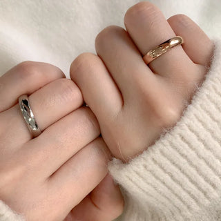 Non-tarnishing Surgical Steel Cushion Volume Couple Rings